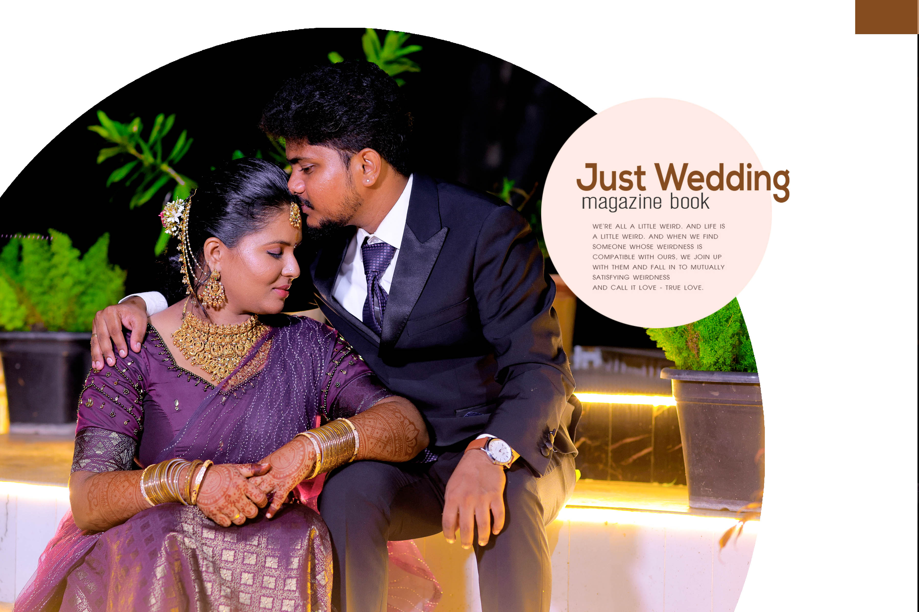 Just Wedding Magazine Pose